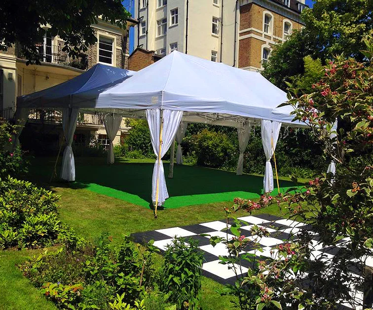 Our marquees in North West London garden